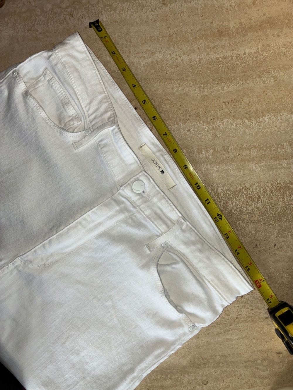 Joe's Jeans Women's, 31, White EUC High-Rise Straight Leg Denim euc - Picture 10 of 15